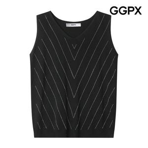 [지지피엑스]V큐빅 민소매 니트 (GP4KP047F)