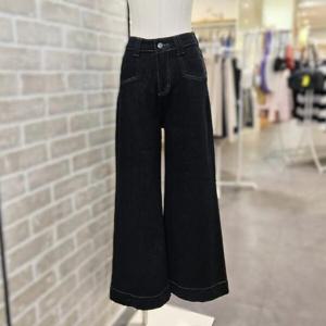 [레코브]LC31EXDP546X_블랙 생지 와이드 데님 팬츠