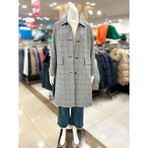 [트리아나]체크 롱 바바리 코트 TH1YA03_CB