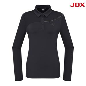 [JDX] 여성 고신축 배색 절개 티셔츠(X1TLU7403BK)