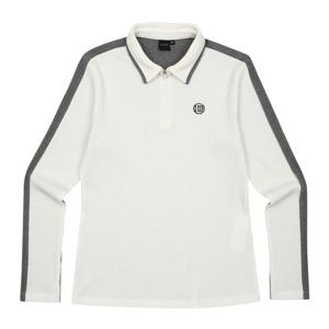 [JDX] 여성 골지 배색형 카라티셔츠(X4TLU8487WH)