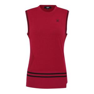 [JDX] 여성 배색 솔리드 니트 베스트(X1SVU7360DP)