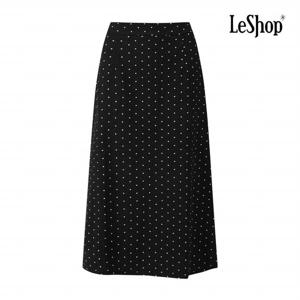 [르샵] 백 밴딩 도트 패턴 롱 스커트 (BP9SK017A)