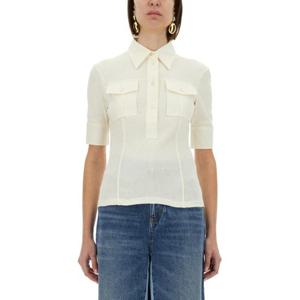 끌로에 폴로 티셔츠 25SJH13182 103 WHITE