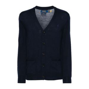 랄프로렌 버튼 프론트 V넥 가디건 710946144001 HUNTER NAVY