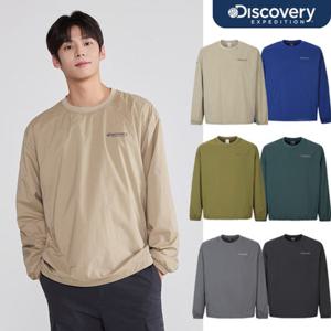 디스커버리 25FW 남성 우븐 메쉬기모 긴팔티셔츠 DMRL3A054