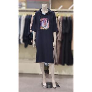 [트리아나][트리아나] 소고 칠부소매프린트 후드원피스AI2PA04 (