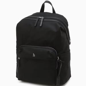 [헤지스ACC] [생활방수] 블랙 단색 나일론 백팩 HJBA5F700BK