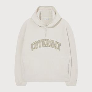 [커버낫]커버낫 웜온 아치로고 플리스 후디 아이보리 CO2503HD11