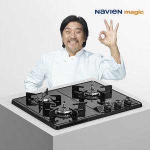 나비엔 매직 빌트인 3구 가스레인지 가스쿡탑 LNG GRB-6403NA