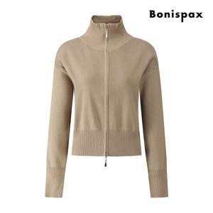 보니스팍스  에센셜 하이넥 니트 집업 가디건 (XPAKG001M0)