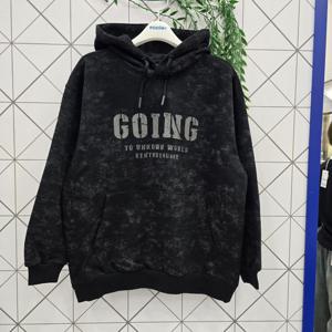 [에꼴리에]에꼴 주니어 빈티지 전판 프린트후드티 25C1404_GN