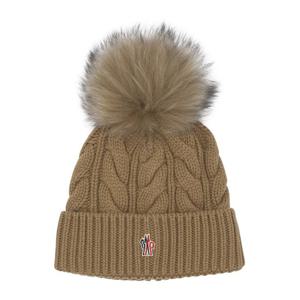 몽클레어 로고 울 캐시미어 비니 3B00011A0069234 BEIGE