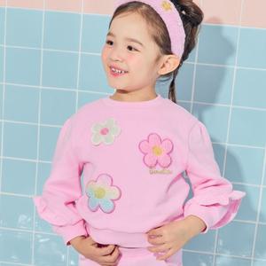 [프렌치캣(백)]PK 꽃 프릴 맨투맨 Q46DAT110