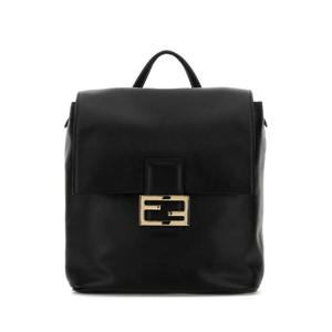 FENDI Black leather backpack 8BZ057AYJ1 F0KUR