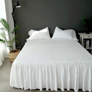 [차르르한 핏]로맨틱 링클 피그먼트 침대스커트Q