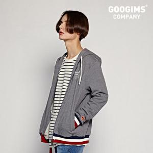 [구김스]구김스 1196_ 배색 플라이로고 후드집업 자켓 (G16SMHJ3