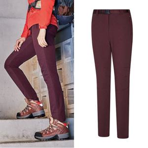 콜핑 멜란지 원단 여성 가을 클라이밍 핏 등산바지