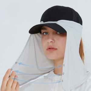 [위즈맥스]쿨링플러스 썬가드 자외선차단 썬캡 모자 햇빛가리개