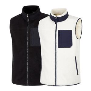 콜핑 남자 플리스 등산 조끼 겨울 뽀글이 풀집업