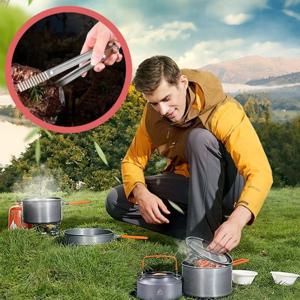 [캠핑문]캠핑 차박 경량4~5인용 코펠 +미니스텐집게 증정