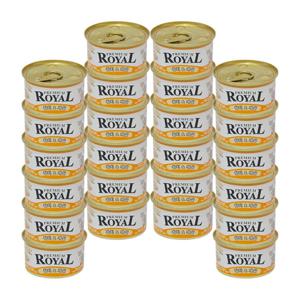 [24개세트] 프리미엄로얄 고양이캔 참치+게살 85g