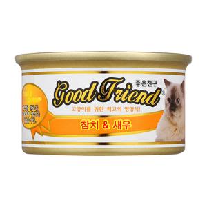굿프랜드 고양이캔 참치&새우 85g