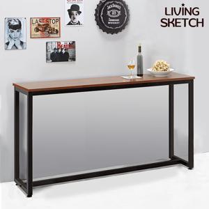 [리빙스케치] 보그 데칼 1800 월넛 바테이블 [착불] 높은 업소용 창가 홈바 테이블