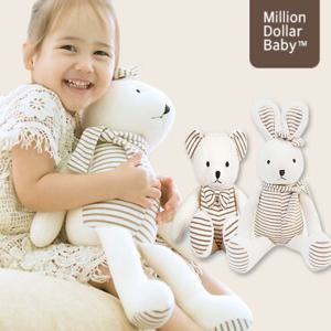오가닉 애착 동물인형 L (곰,토끼) [밀리언달러베이비]