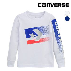 [컨버스]  스타쉐브론 프린트티셔츠(긴팔)L EOF11QTS49 (키즈)