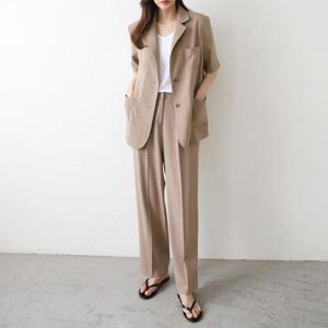 [벨라도이][BELLA.DOI] 여름 반팔 루즈핏 정장 팬츠 (7034514)