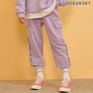 [오션스카이] 여아 카고 조거 웜업 팬츠-AEJG7252B0T