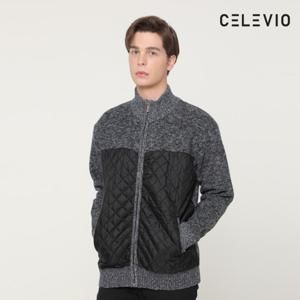 ANC_[셀레비오]볼테라 누빔 니트집업 네이비_2BCAUD01