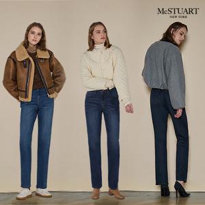 맥스튜어트 여성 웜기모 릴렉스 핏 데님 3종