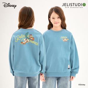 [젤리스튜디오] [디즈니]칩앤데일 베이직루즈핏맨투맨티셔츠