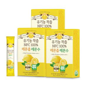 유기농 착즙 NFC 100% 레몬즙 레몬수 3박스 (총42포)