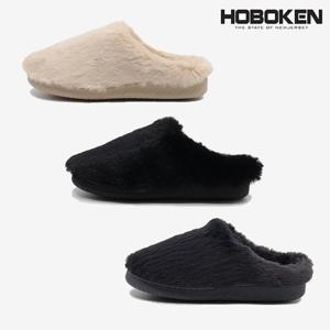 [호보켄]룸 슈즈 H2215 공용 겨울 방한 털슬리퍼 3종 택1