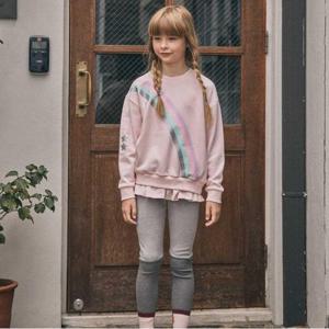 [피터젠슨]프릴 레인보우 맨투맨 골지 팬츠 세트 (PRF11ST23G_LP)