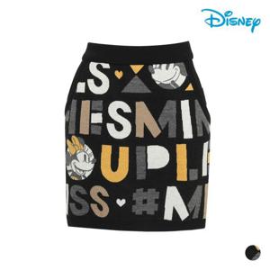 [디즈니골프] 여성 밴딩 니트 알파벳 스커트 DK3LCR003