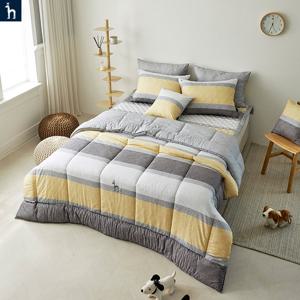 [헤지스홈]모달 앤드류 옐로우[9온스] 퀼트이불 싱글