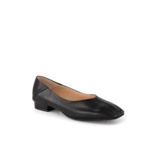 [금강제화(여성)]여성 르느와르 스퀘어 토 플랫 펌프스 RENPUC3018G1 블랙