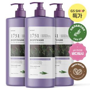 메르헨트 티트리 대용량 바디워시 1500ml x 3개 약산성 퍼퓸 바디클렌져
