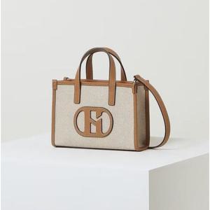 [헤지스ACC] H소가죽 패치 베이지 토트백 S HIBA4F106I2