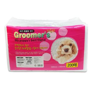 강아지배변패드 그루머스 항균패드 200매 레몬향