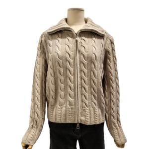 [에이비에프지]꽈베기 짜임 집업 긴팔 니트 가디건 APZ1HY38A