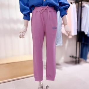 [시에로]SH4TSF484_브루클린 자수 허리스트링 조거 팬츠