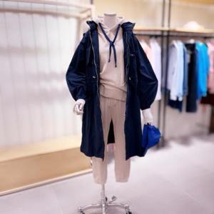 [시에로]SJ2JPF123_넥밴드 속후드 홑겹 롱점퍼