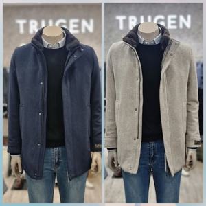 [트루젠]캐시미어 혼방 다운 숏코트(EWLCM014)머스크렛 탈부착_D