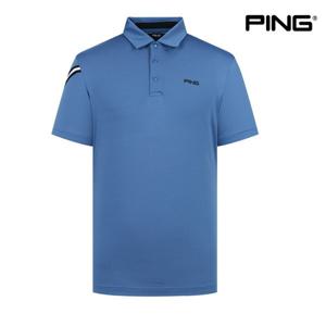 [핑]PING 남성 테잎 카라 반팔 티셔츠 111C2TO003 BL 골프 반팔