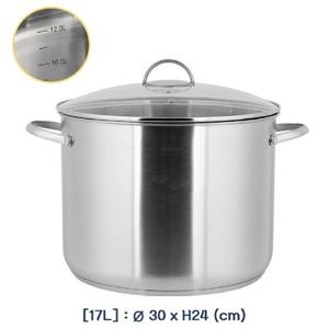 HIMMEL 곰솥 냄비-30cm 3중바닥 인덕션겸용 인덕션곰솥 냄비 큰냄비 주방냄비 스텐냄비 스테인레스냄비 곰